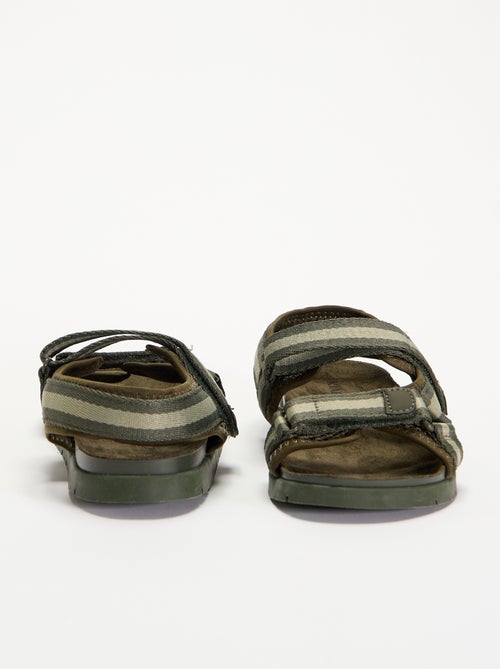 Sandalias de doble tira con velcro - Kiabi Sandalias de doble tira con velcro - Kiabi