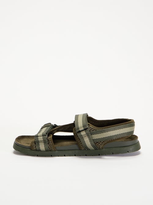 Sandalias de doble tira con velcro - Kiabi Sandalias de doble tira con velcro - Kiabi