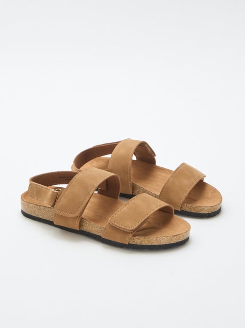 Sandalias de doble tira con velcro - Kiabi