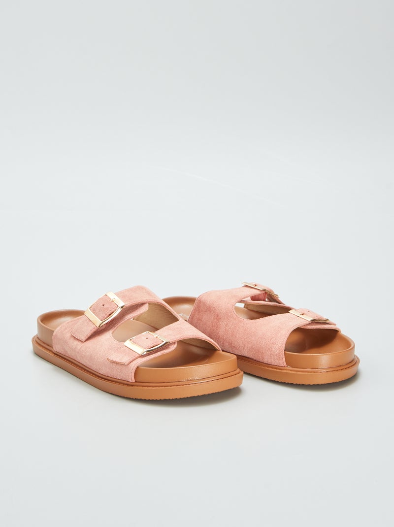 Sandalias de dos tiras ROSA - Kiabi