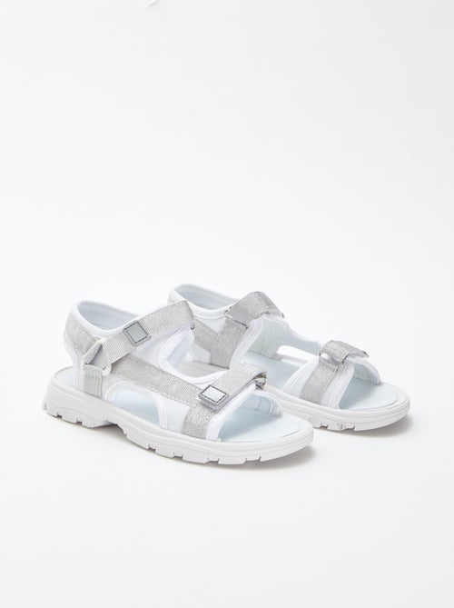 Sandalias de estilo deportivo con correas brillantes - Kiabi