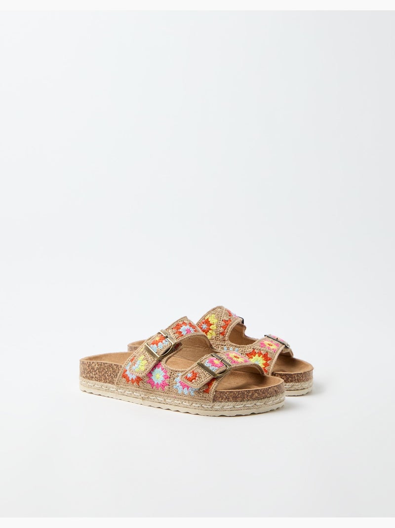 Sandalias de ganchillo, MO Fashion Beige - Kiabi
