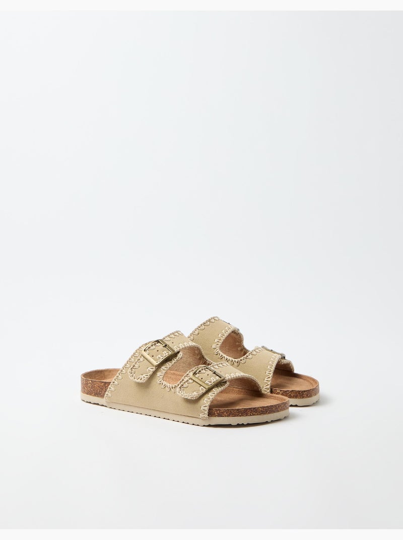 Sandalias de ganchillo, MO Fashion Beige - Kiabi