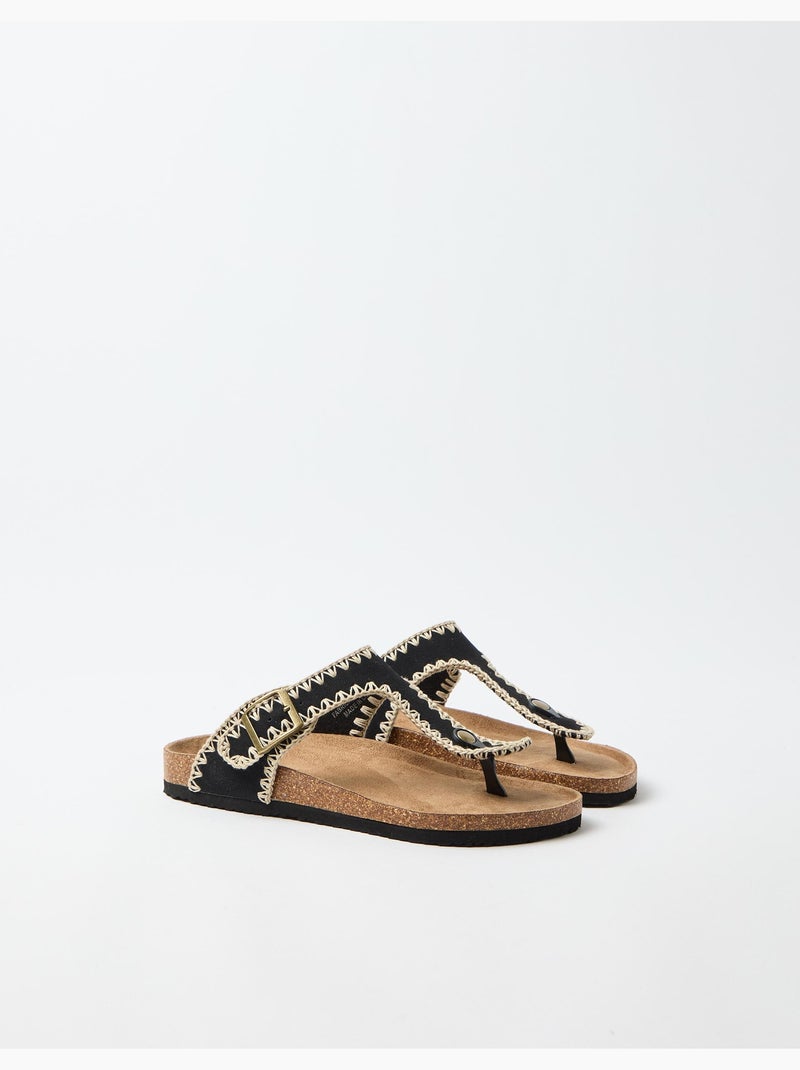 Sandalias de ganchillo, MO Fashion Negro - Kiabi