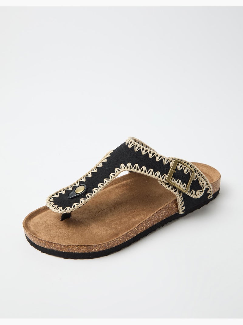 Sandalias de ganchillo, MO Fashion Negro - Kiabi