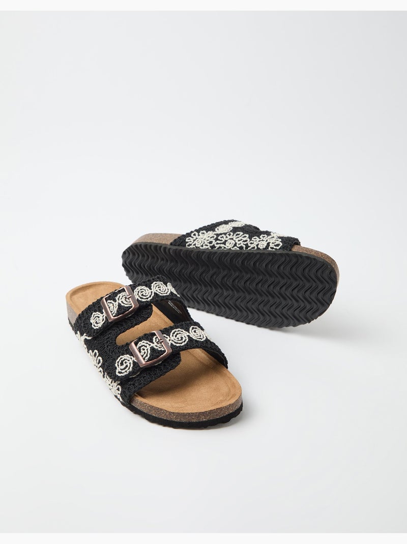Sandalias de ganchillo, MO Fashion Negro - Kiabi