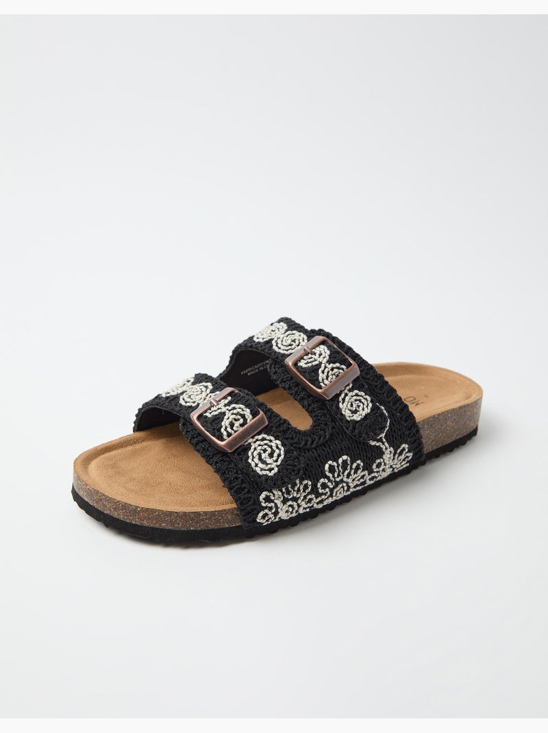 Sandalias de ganchillo, MO Fashion Negro - Kiabi