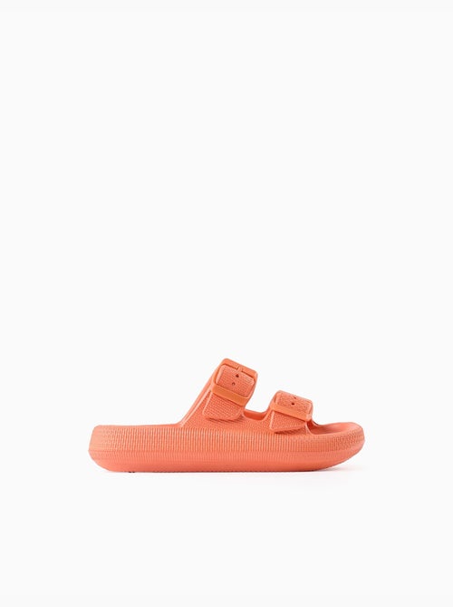 Sandalias de goma con doble hebilla - Kiabi