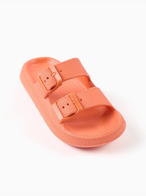 Sandalias de goma con doble hebilla - Kiabi