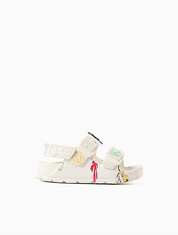 Sandalias de goma con hebilla con Minnie