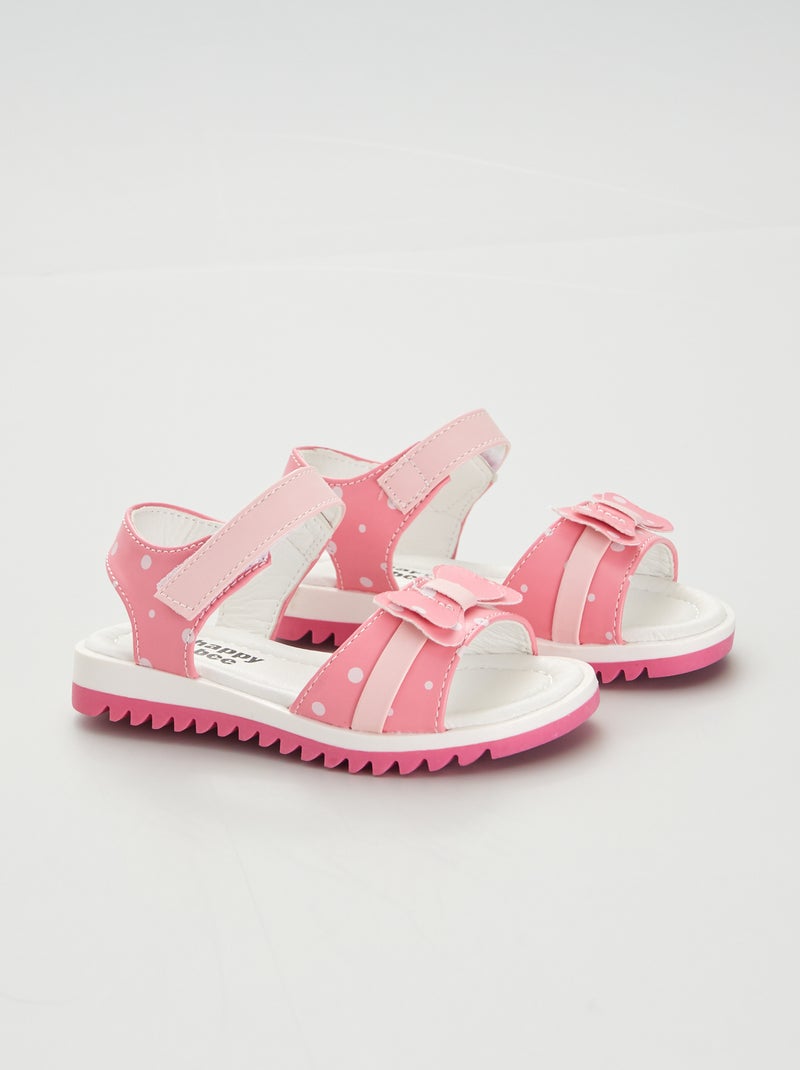 Sandalias de lunares ROSA - Kiabi