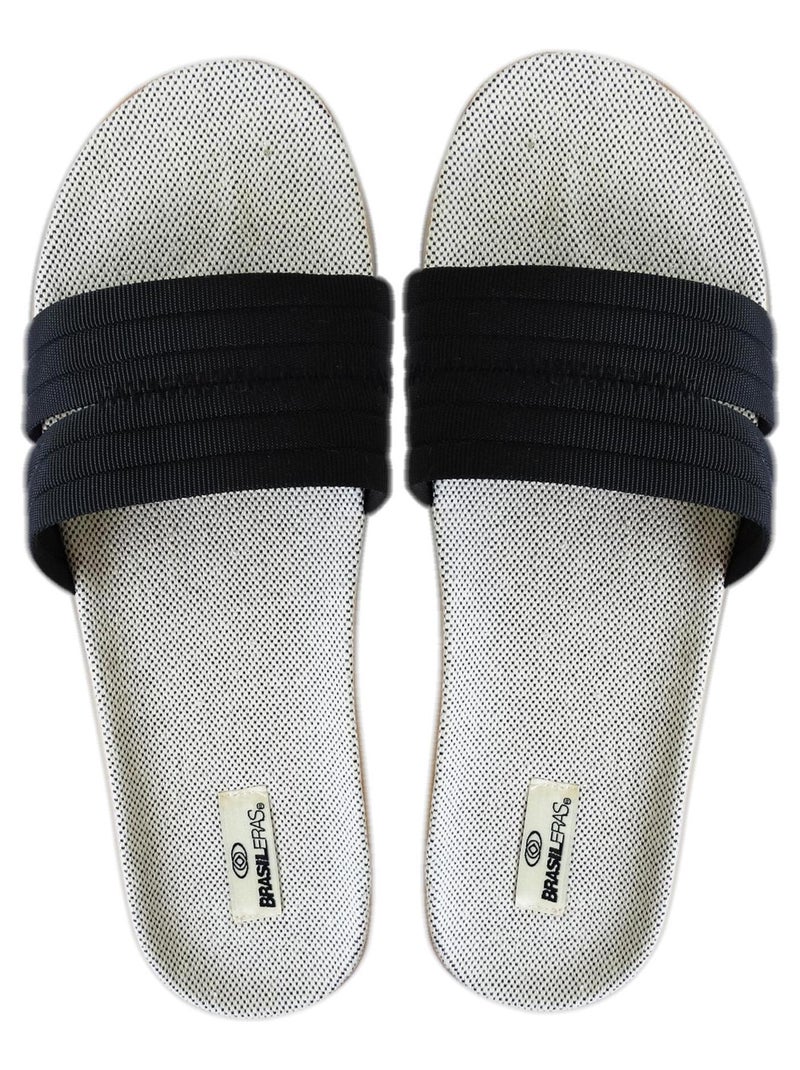 Sandalias de mujer Brasileras con suela de goma Negro - Kiabi