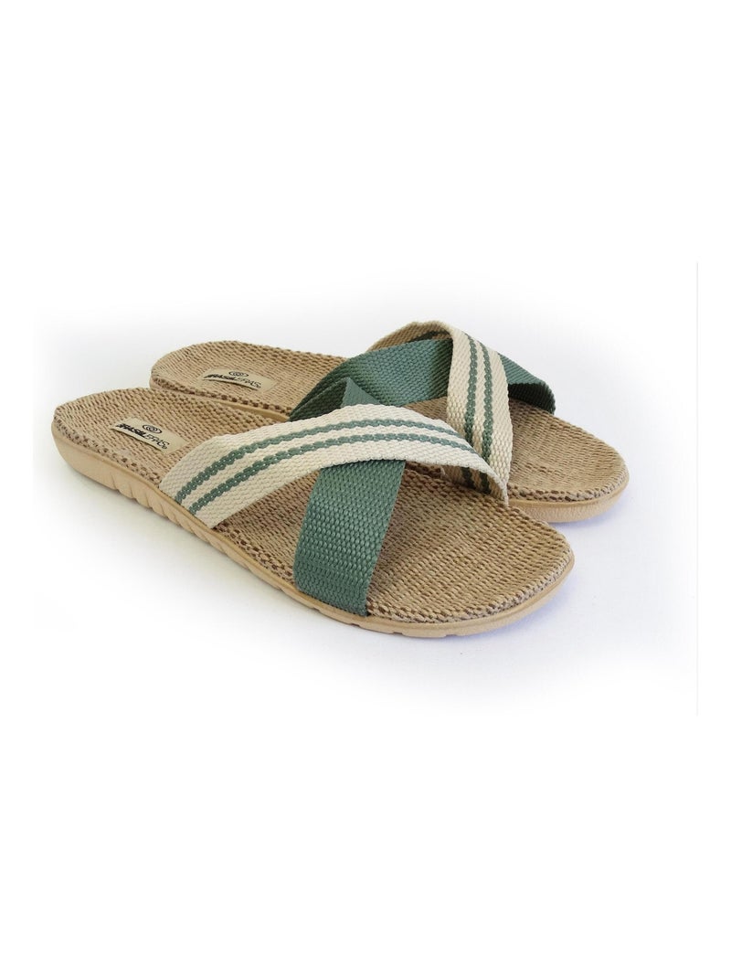 Sandalias de mujer Brasileras con suela de goma Verde - Kiabi