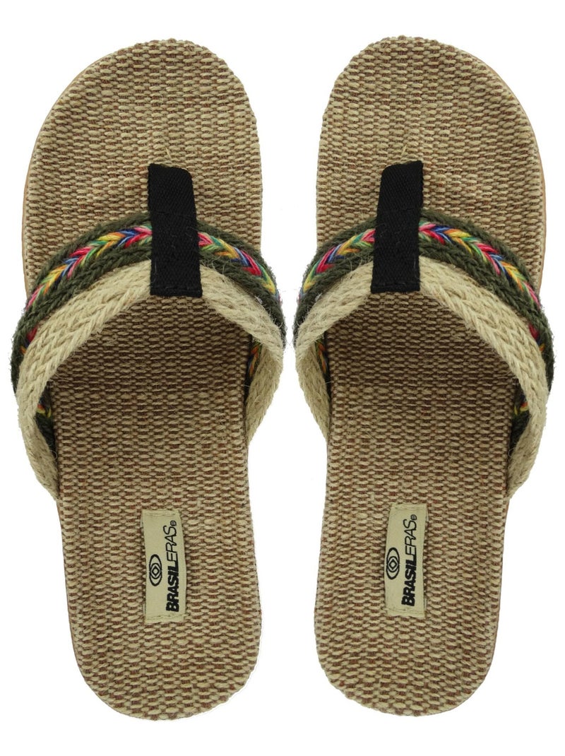 Sandalias de mujer Brasileras con suela de goma Verde - Kiabi