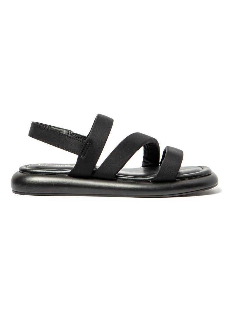Sandalias de Mujer con suela de goma Negro - Kiabi