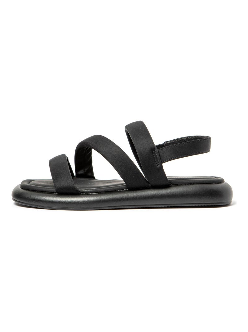 Sandalias de Mujer con suela de goma Negro - Kiabi
