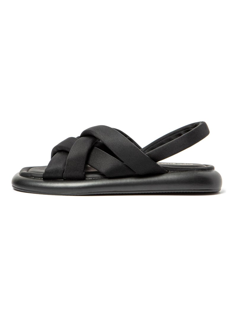 Sandalias de Mujer con suela de goma Negro - Kiabi