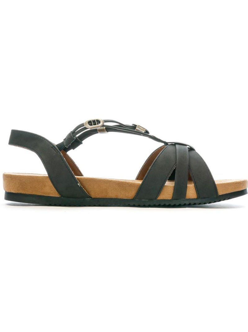 Sandalias de mujer relife Negro - Kiabi