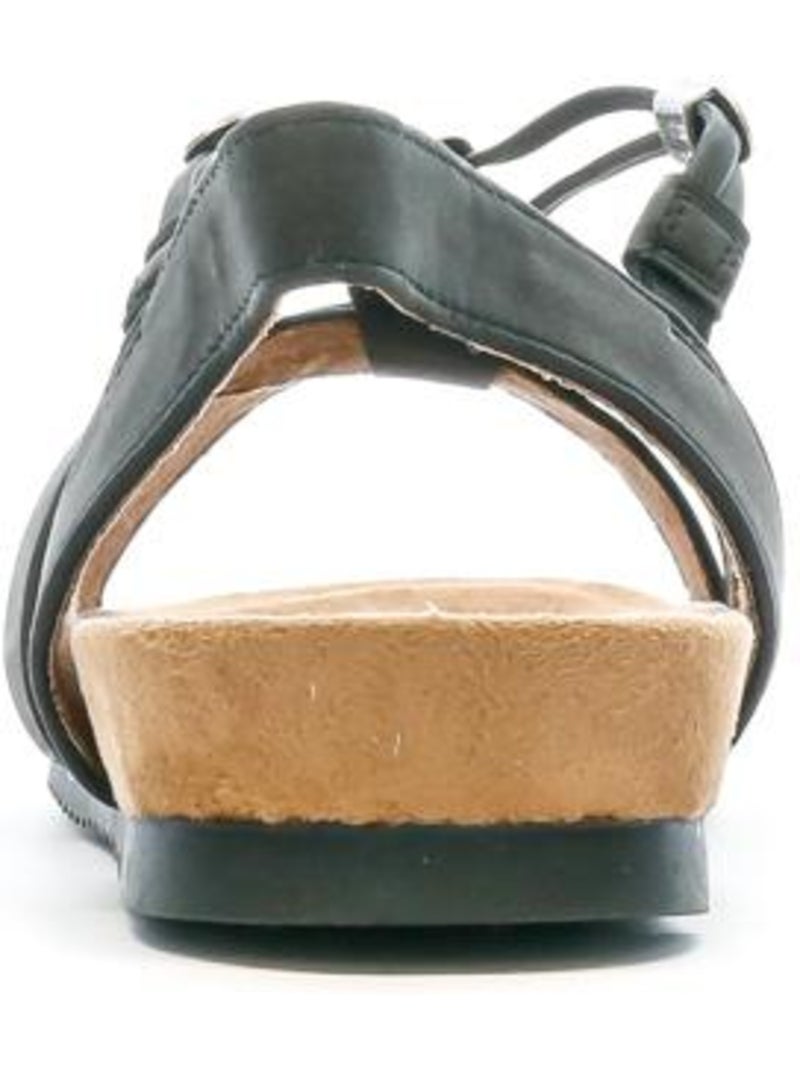 Sandalias de mujer relife Negro - Kiabi
