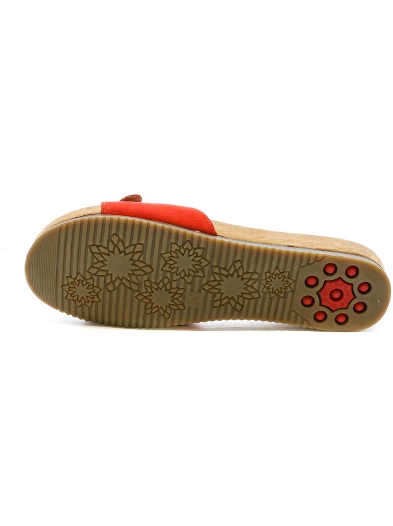 Sandalias de mujer relife Rojo - Kiabi
