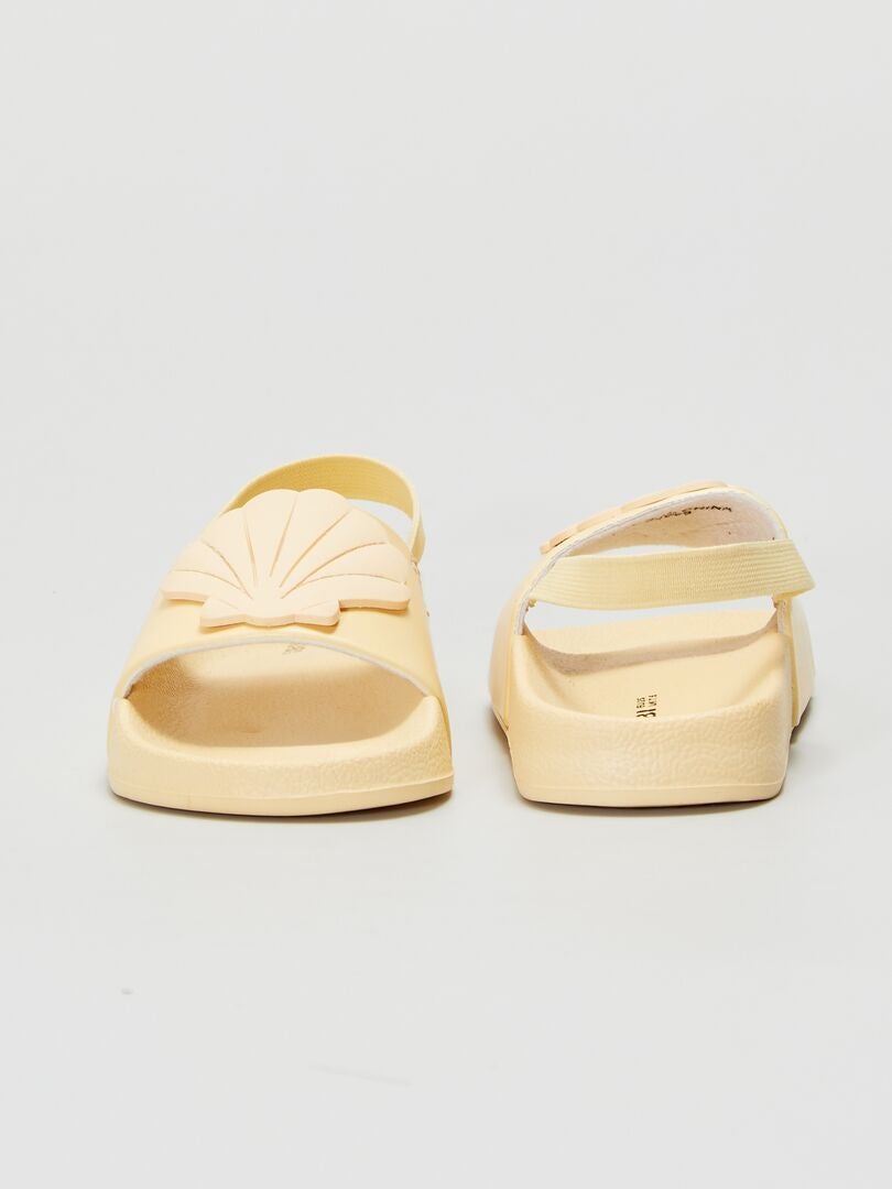 Sandalias de plástico AMARILLO - Kiabi