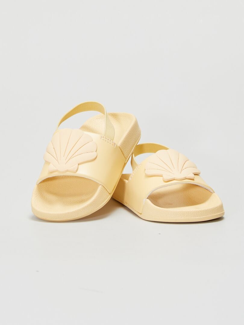 Sandalias de plástico AMARILLO - Kiabi
