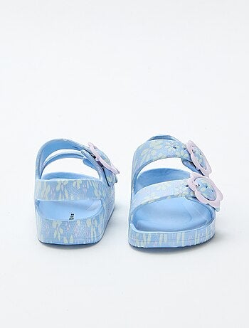 Sandalias de plástico con estampado floral