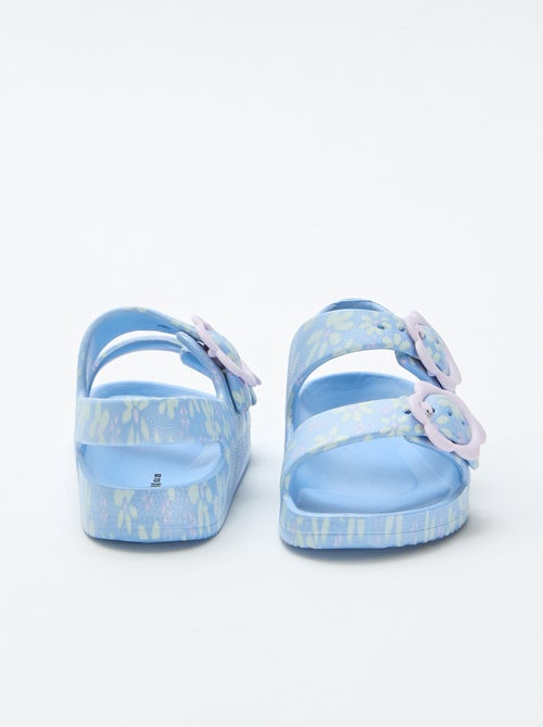 Sandalias de plástico con estampado floral - Kiabi