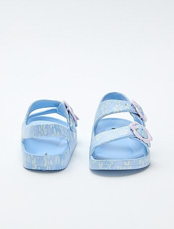 Sandalias de plástico con estampado floral