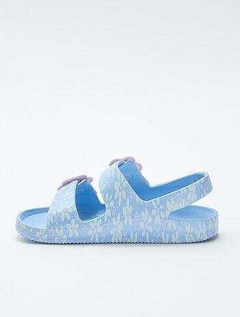 Sandalias de plástico con estampado floral