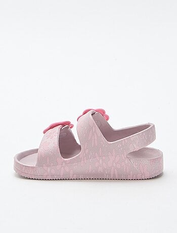 Sandalias de plástico con estampado floral