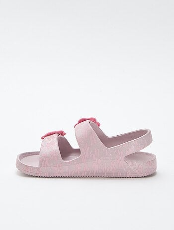 Sandalias de plástico con estampado floral
