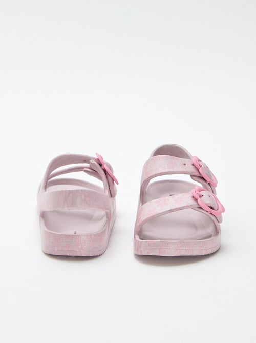 Sandalias de plástico con estampado floral - Kiabi