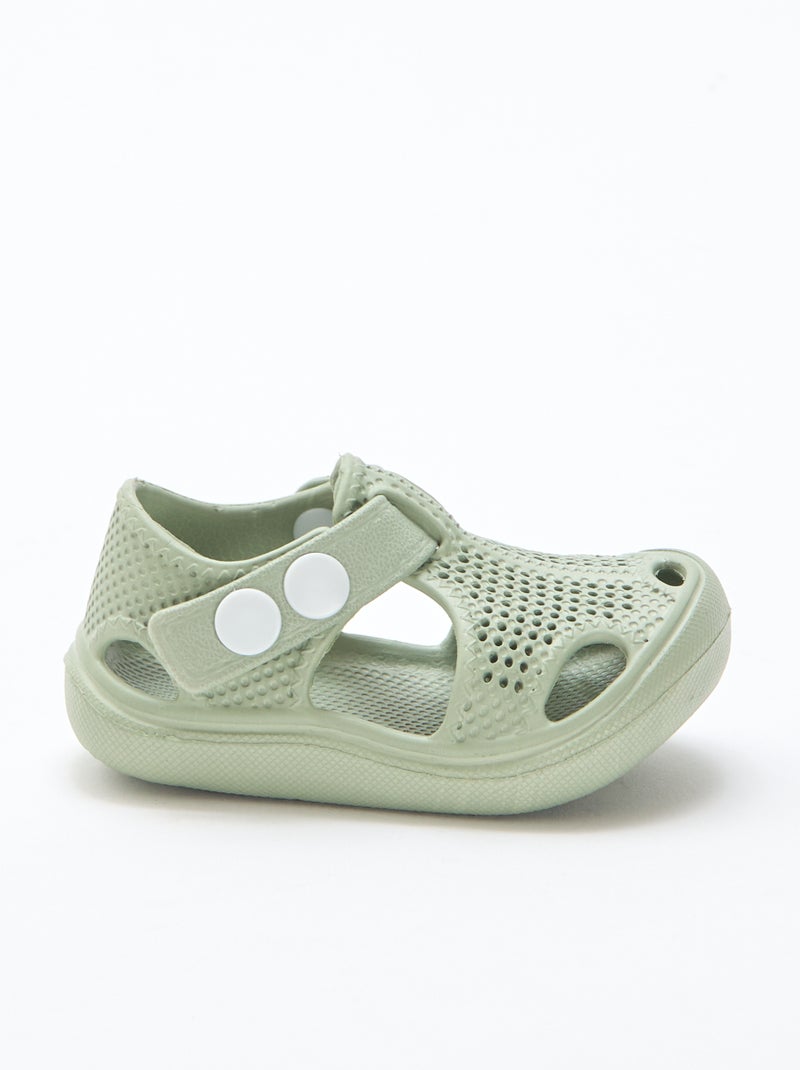 Sandalias de playa cerradas Verde - Kiabi