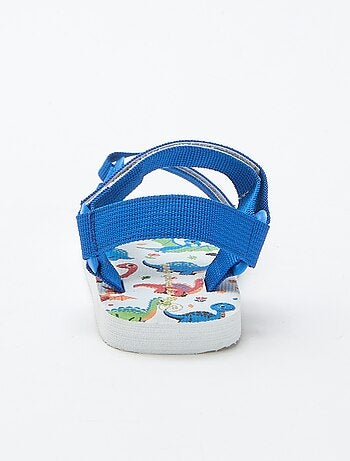 Sandalias de playa con tiras textiles