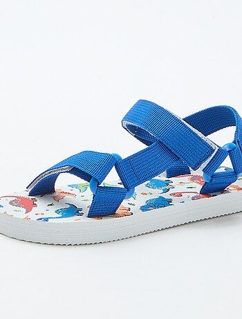 Sandalias de playa con tiras textiles