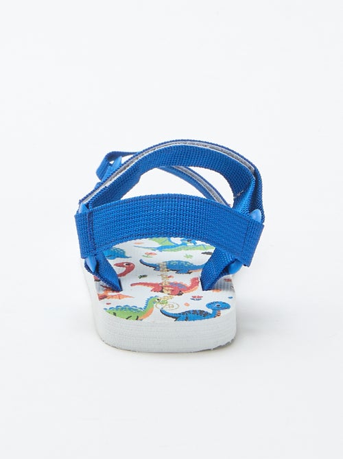 Sandalias de playa con tiras textiles - Kiabi