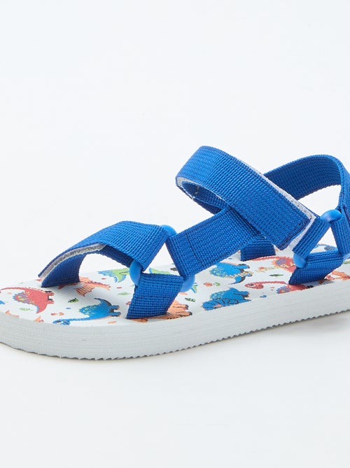 Sandalias de playa con tiras textiles - Kiabi
