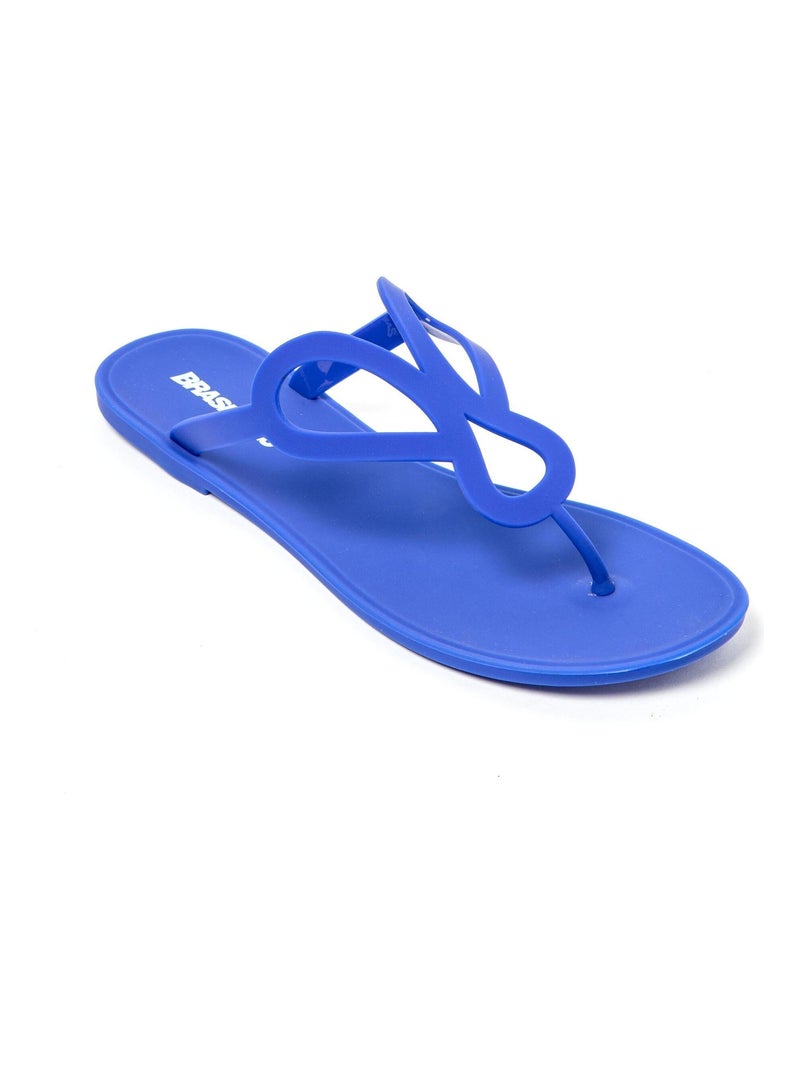 Sandalias de playa de Mujer con suela de goma Azul eléctrico - Kiabi