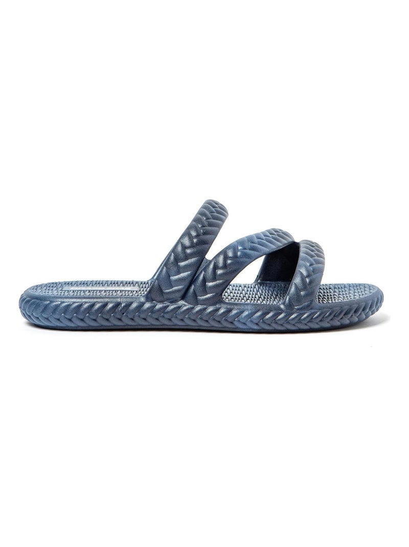 Sandalias de playa de Mujer con suela de goma Azul marino - Kiabi
