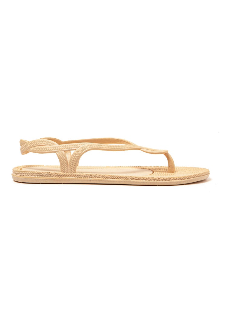 Sandalias de playa de Mujer con suela de goma Beige - Kiabi