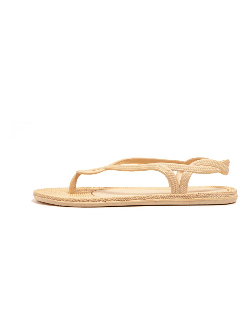 Sandalias de playa de Mujer con suela de goma Beige - Kiabi
