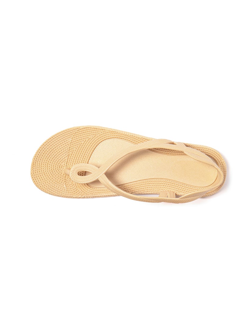 Sandalias de playa de Mujer con suela de goma Beige - Kiabi