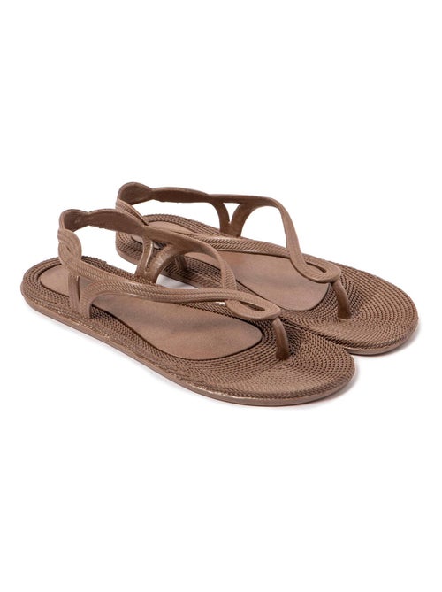 Sandalias de playa de Mujer con suela de goma - Kiabi Sandalias de playa de Mujer con suela de goma - Kiabi