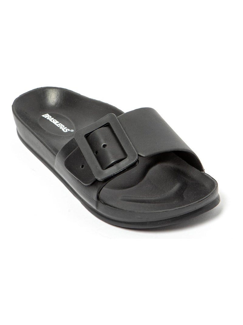 Sandalias de playa de Mujer con suela de goma Negro - Kiabi