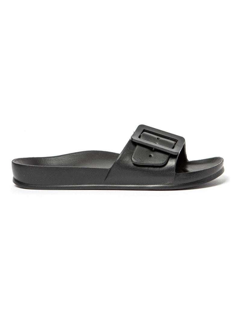 Sandalias de playa de Mujer con suela de goma Negro - Kiabi