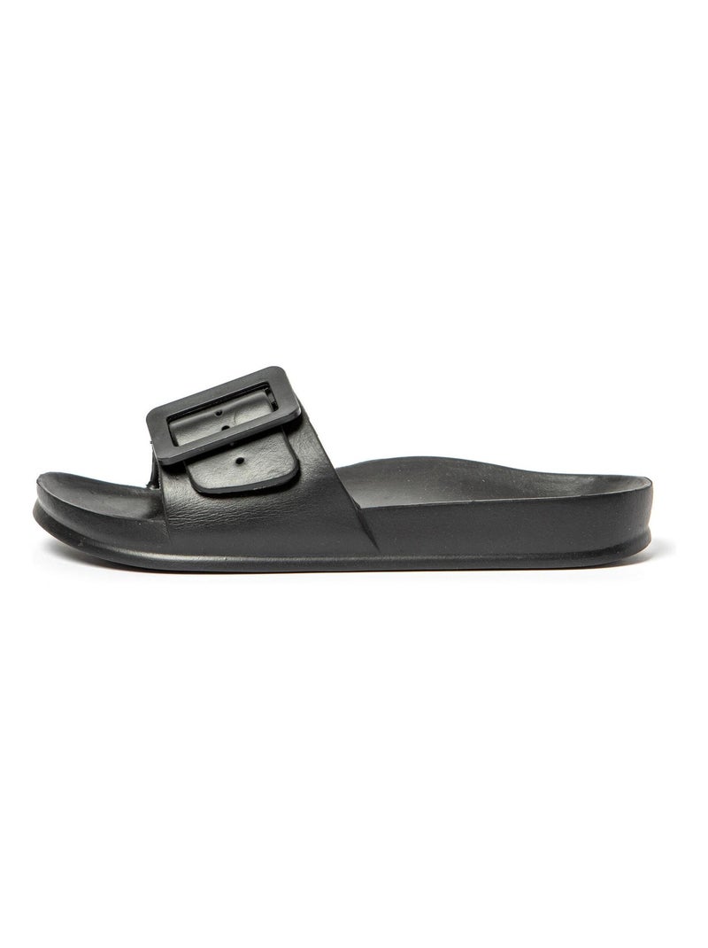 Sandalias de playa de Mujer con suela de goma Negro - Kiabi