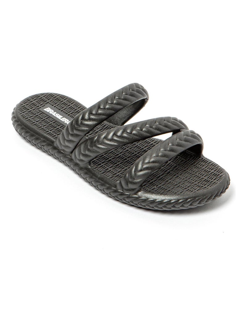 Sandalias de playa de Mujer con suela de goma Negro - Kiabi