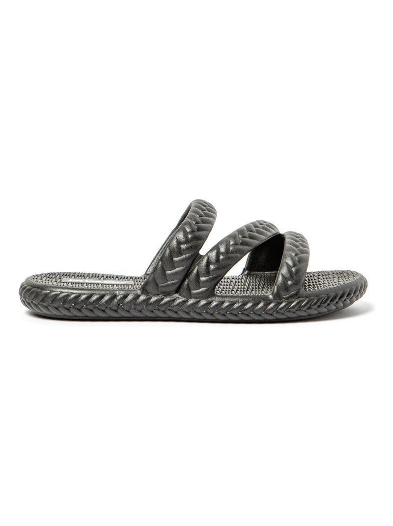Sandalias de playa de Mujer con suela de goma Negro - Kiabi