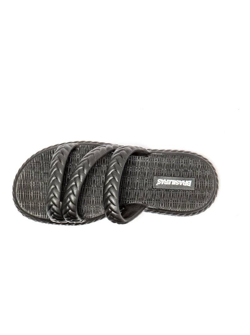 Sandalias de playa de Mujer con suela de goma Negro - Kiabi